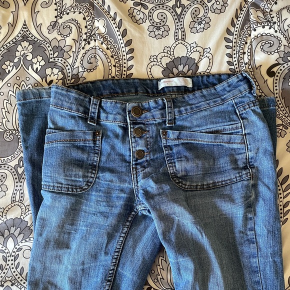 Braided Back Pocket Boot Cut Jeans - Picture 1 of 2